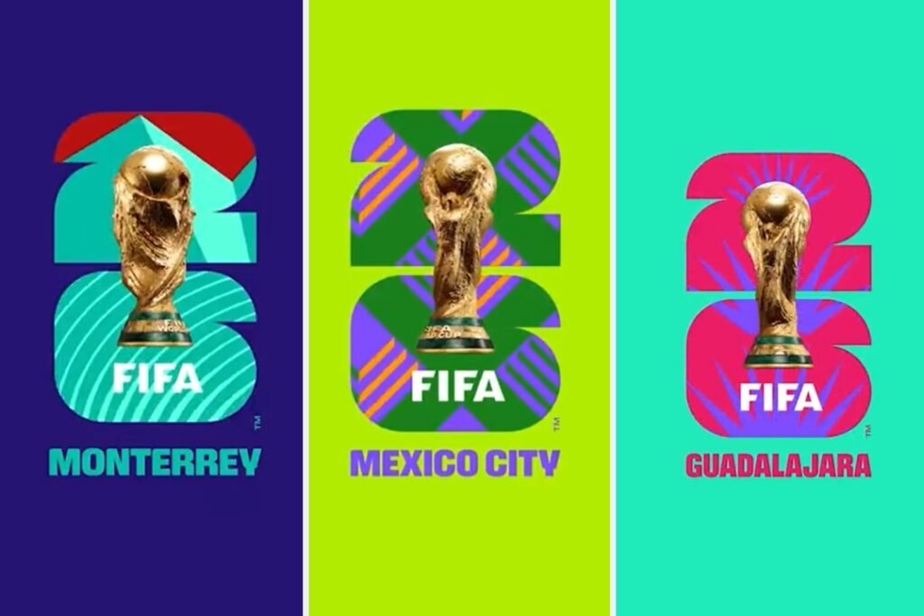 colorful image showing the different 2026 world cup venues