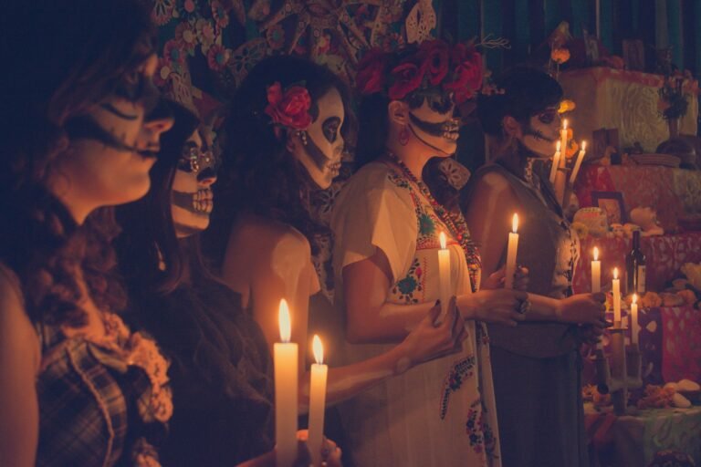 Image showing catrines at the Day of the Dead ceremony.
